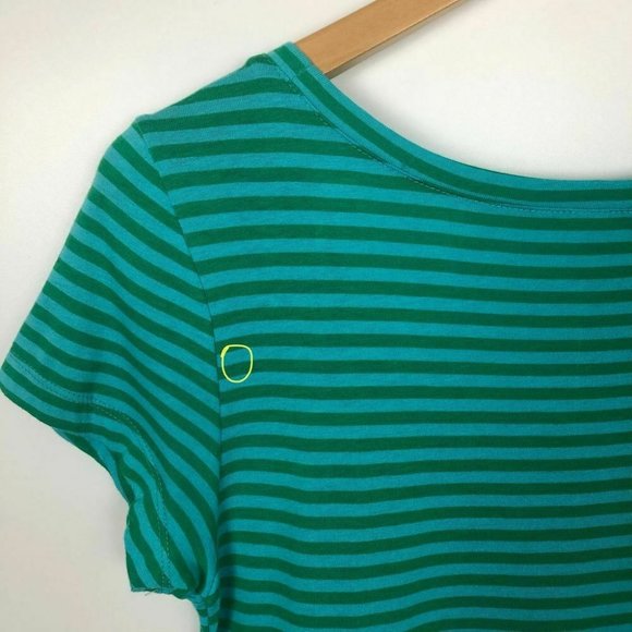 NWT Threads 4 Thought Womens Beatrice Dress XS Green Striped T-shirt Scoop Neck - Picture 7 of 7